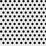 Mini hexagon mix 2x2 pattern