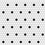 Mini hexagon spot 2x2 pattern