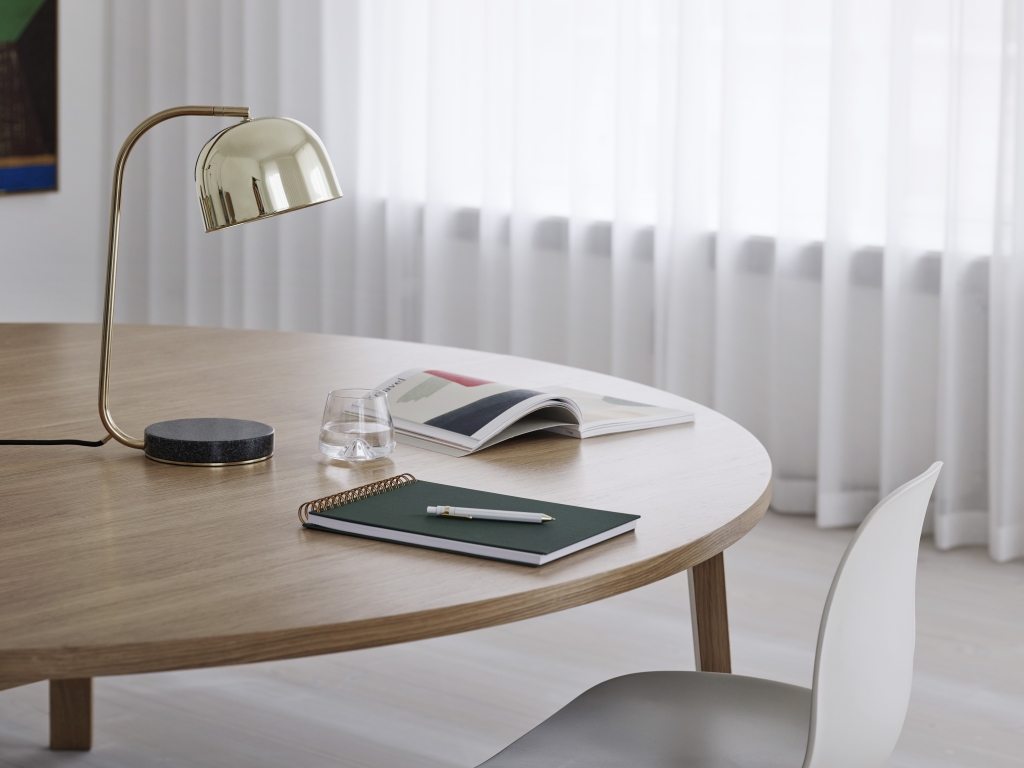 Normann Copenhagen Grant Table Lamp Brass Slice