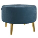 Dekoria.pl podnóżek okrągły Velvet