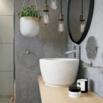 FERRO Bateria umywalk Veneto VL; Zestaw natrysk przesuwny Emo; Wieszak na ręcznik okragly; Novatorre Metalia 1; Lusterko kosmetyczne na ramieniu