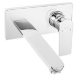 Algeo Square – bateria umywalkowa podtynkowa, wylewka 22 cm