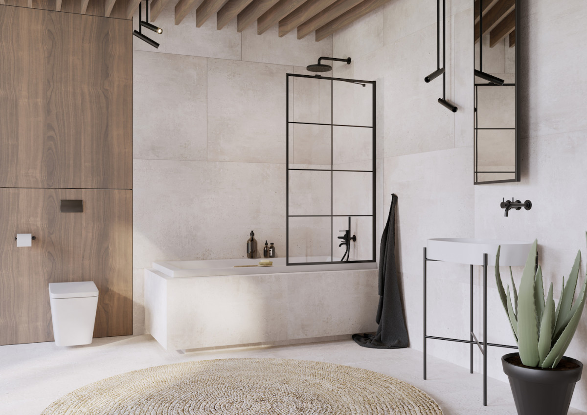 2 Radaway_parawan_nawannowy_model_Idea_Black_PNJ_II_Factory