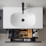 2024 Acanto washbasin open cabinet top view Big Size