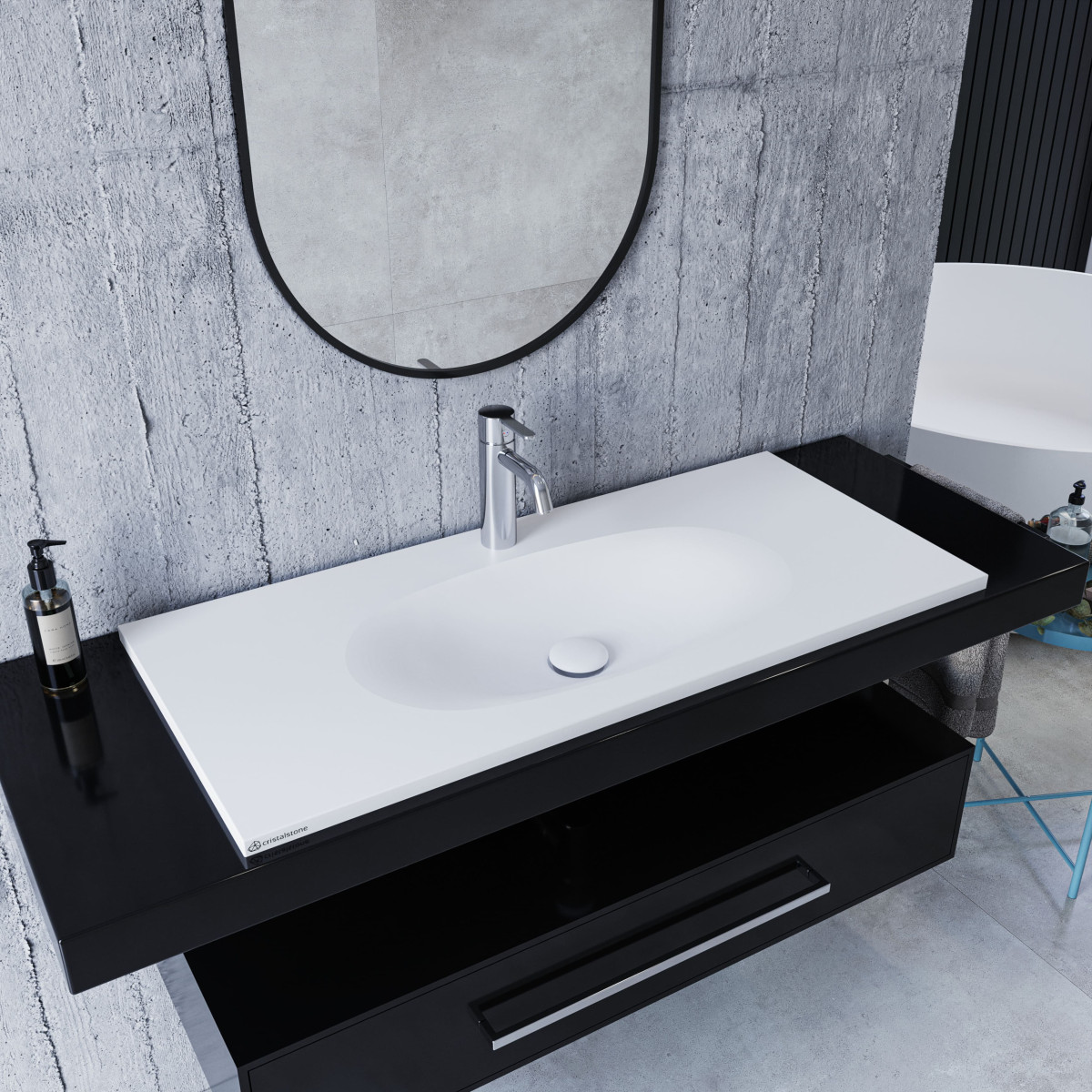 Cristalstone, Umywalka Armonico 100 cm