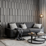 Luxum, plyty betonowe ryflowane w strukturze Tonale