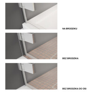 Radaway montaz kabiny 3 warianty