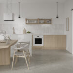 Monpelli white kuchnia z jadalnia master plan