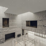 Projekt Muzeum Historii Polski w Warszawie. Sufit akustyczny Rockfon Mono Acoustic Architekt WXCA Wykonawca Transtolbud – Piekutowski Sp. z o.o