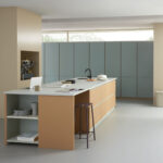 Furniture Linoleum 4177 vapour, 4002 leather 4004 blue haze