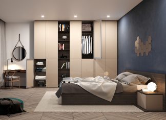 Małe mieszkanie, wielkie możliwości – jak sprytnie zaprojektować przestrzeń dzięki meblom i rozwiązaniom na wymiar OPAL sypialnia 1a