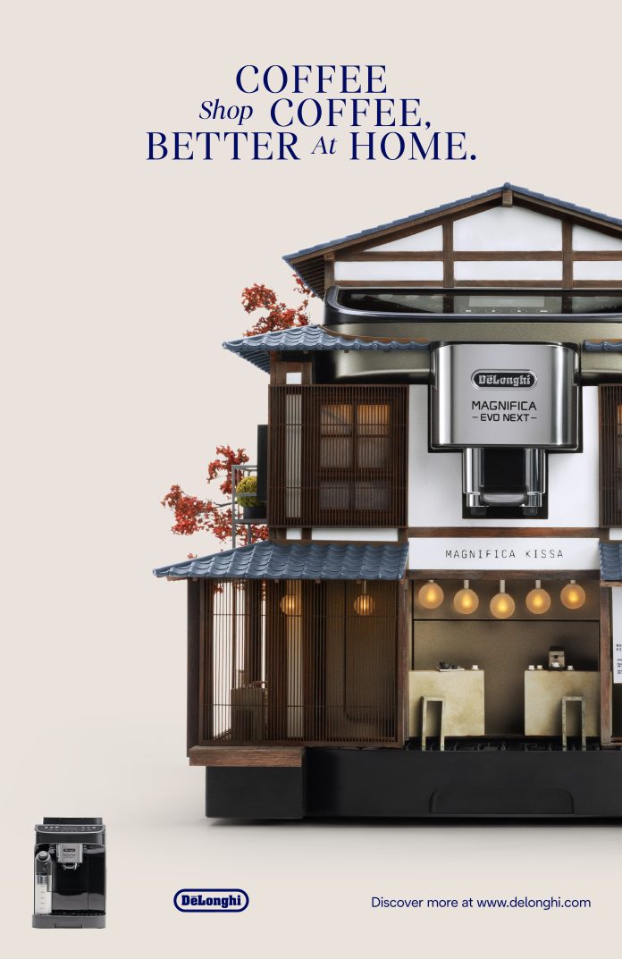 De’Longhi partners with Simon Weisse to create ‘The World’s Smallest Coffee Shop’, unveiled at Milan Design Week 2026)